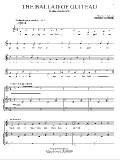 The Ballad Of Guiteau von Stephen Sondheim (Download) 