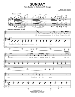 Sunday von Stephen Sondheim (Download) 