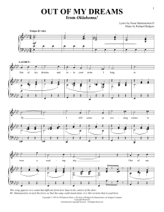 Out Of My Dreams von Rodgers & Hammerstein (Download) 