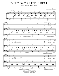 Every Day A Little Death von Stephen Sondheim (Download) 