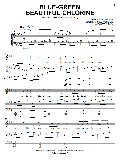 Blue-Green Beautiful Chlorine von William Bolcom (Download) 