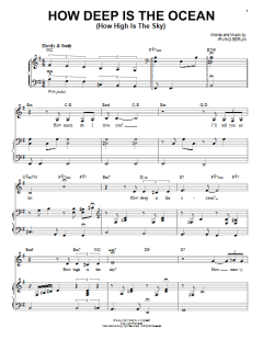 How Deep Is The Ocean (How High Is The Sky) von Irving Berlin (Download) 