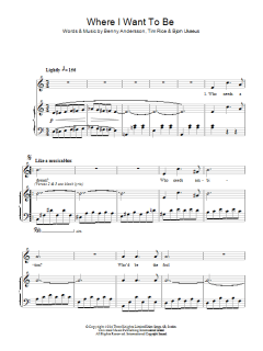 Where I Want To Be von Tim Rice (Download) 