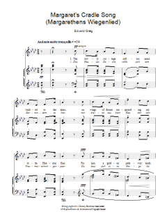 Margaret's Cradle Song von Edvard Grieg (Download) 