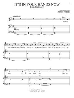 It's In Your Hands Now von Stephen Sondheim (Download) 