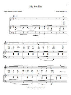 My Soldier von German Folksong (Download) 