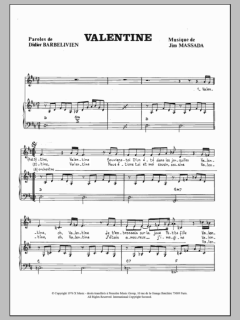 Valentine von Didier Barbelivien (Download) 