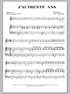 J'ai Trente Ans von Didier Barbelivien (Download) 