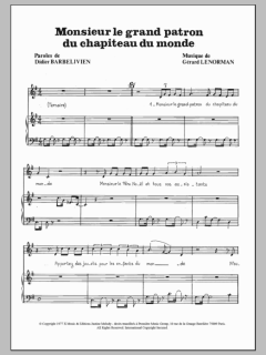 Monsieur Le Grand Patron Du Chapiteau Du Monde von Gerard Lenorman (Download) 
