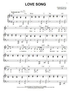 Love Song von Sara Bareilles (Download) 