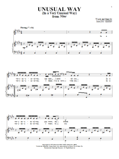 Unusual Way von Maury Yeston (Download) 