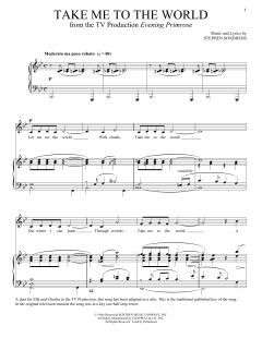 Take Me To The World von Stephen Sondheim (Download) 