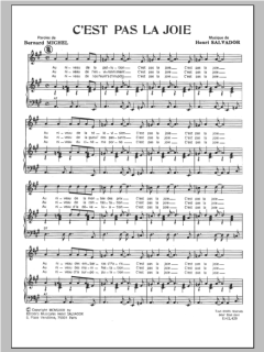 C'est Pas La Joie von Henri Salvador (Download) 