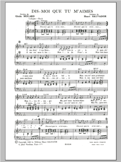 Dis Moi Que Tu M'aimes von Henri Salvador (Download) 