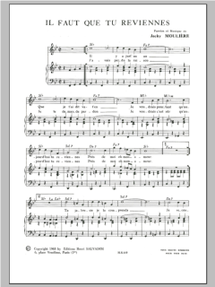 Il Faut Que Tu Reviennes von Henri Salvador (Download) 