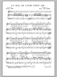 Mal De Leurs Vingt Ans von Henri Salvador (Download) 