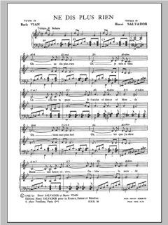 Ne Dis Plus Rien von Henri Salvador (Download) 