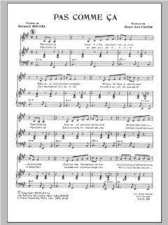 Pas Comme Ca von Henri Salvador (Download) 
