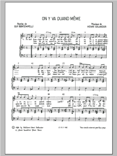 On Y Va Quand Meme von Henri Salvador (Download) 