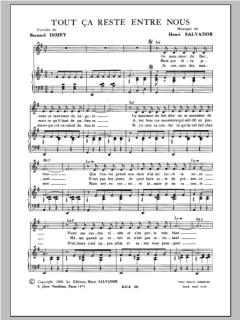 Tout Ca Reste Entre Nous von Henri Salvador (Download) 