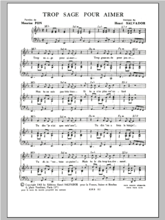 Trop Sage Pour Aimer von Henri Salvador (Download) 