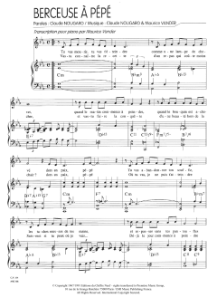 Berceuse A Pepe von Claude Nougaro (Download) 
