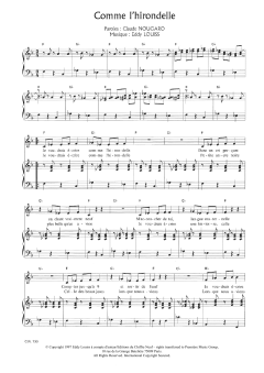 Comme L'hirondelle von Claude Nougaro (Download) 