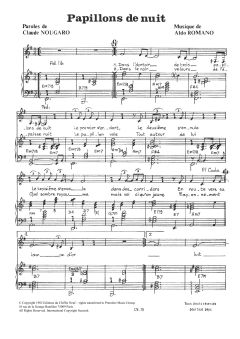 Papillons De Nuit von Claude Nougaro (Download) 