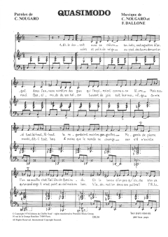 Quasimodo von Claude Nougaro (Download) 
