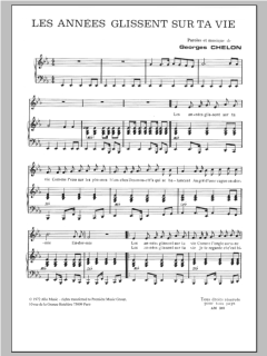 Les Annees Glissent Sur Ta Vie von Georges Chelon (Download) 