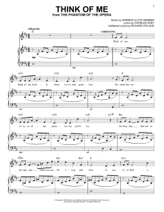 Think Of Me von Andrew Lloyd Webber (Download) 