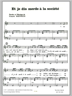 Et Je Dis Merde A La Societe von Francois Bernheim (Download) 