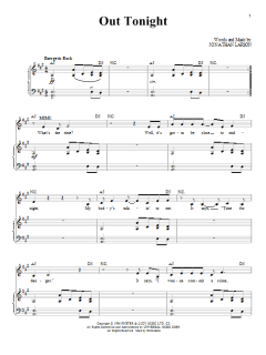 Out Tonight von Jonathan Larson (Download) 