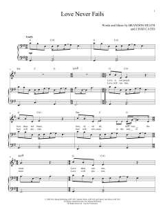 Love Never Fails von Brandon Heath (Download) 
