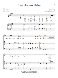 It Was A Lover And His Lass von Thomas Morley (Download) 