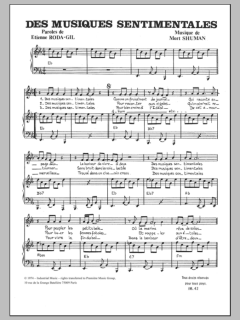 Des Musiques Sentimentales von Mort Shuman (Download) 
