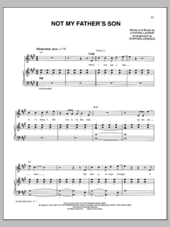 Not My Father's Son von Cynthia Lauper (Download) 