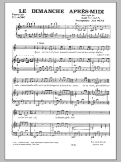 Le Dimanche Apres-Midi von Mort Shuman (Download) 