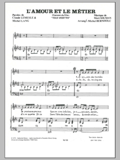 L'Amour Et Le Metier von Mort Shuman (Download) 