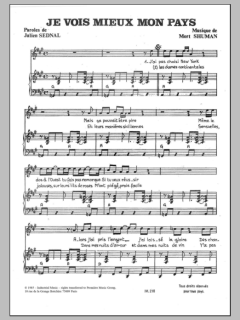 Je Vois Mieux Mon Pays von Mort Shuman (Download) 