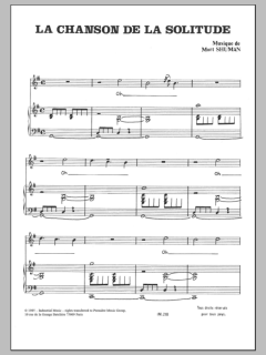 Chanson De La Solitude von Mort Shuman (Download) 