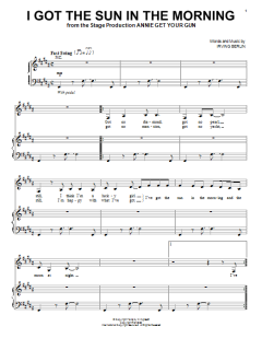 I Got The Sun In The Morning von Irving Berlin (Download) 