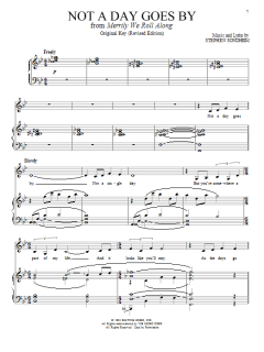 Not A Day Goes By (Act I) von Carly Simon (Download) 