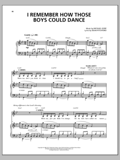 I Remember How Those Boys Could Dance von Michael Gore (Download) 