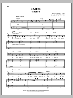 Carrie (Reprise) von Michael Gore (Download) 