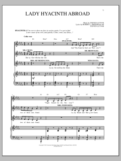 Lady Hyacinth Abroad von Steven Lutvak (Download) 