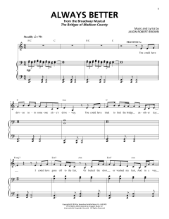 Always Better von Jason Robert Brown (Download) 
