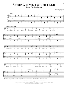 Springtime For Hitler von Mel Brooks (Download) 