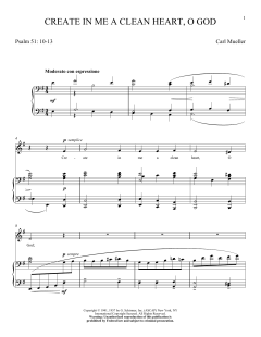 Create In Me A Clean Heart, O God (Download) 
