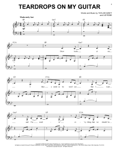 Teardrops On My Guitar von Taylor Swift (Download) 